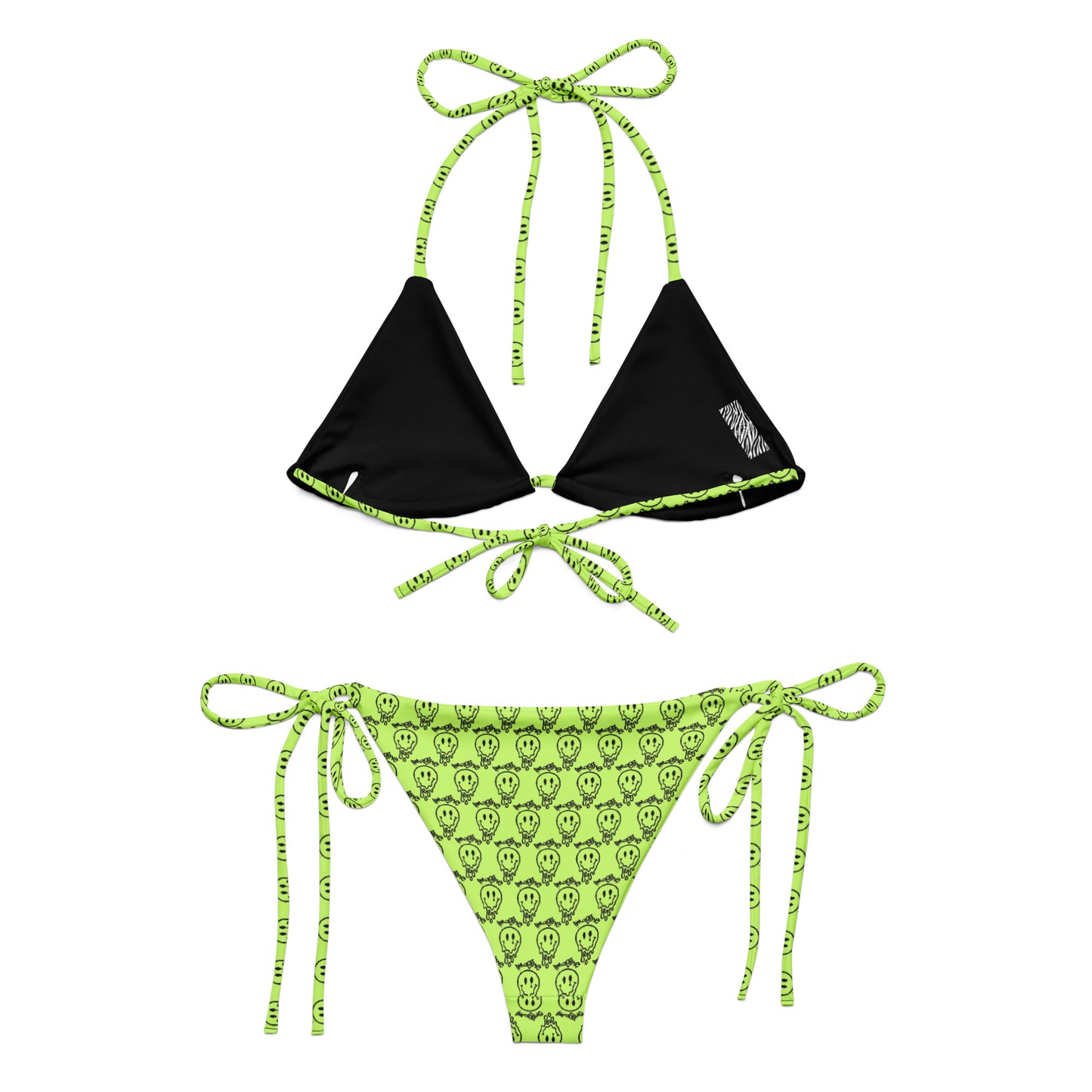 Imagine All-over print recycled string bikini