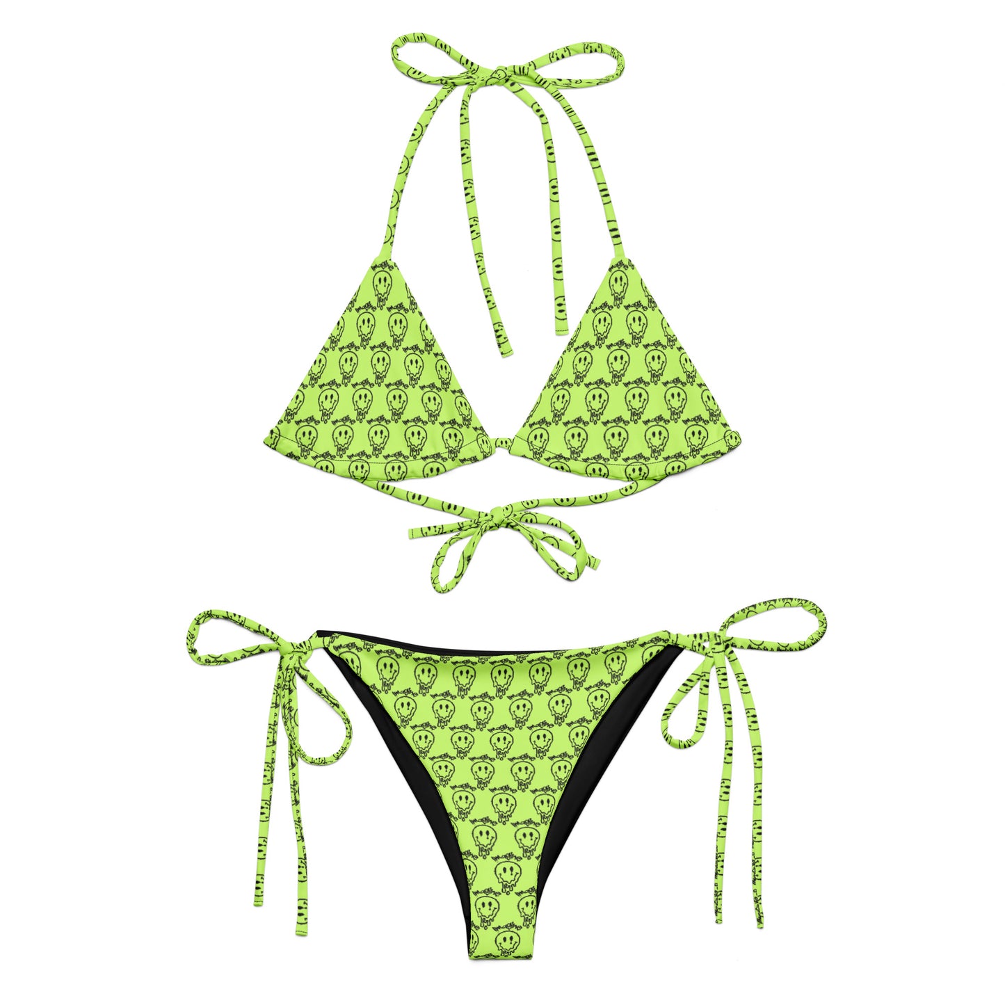 Imagine All-over print recycled string bikini