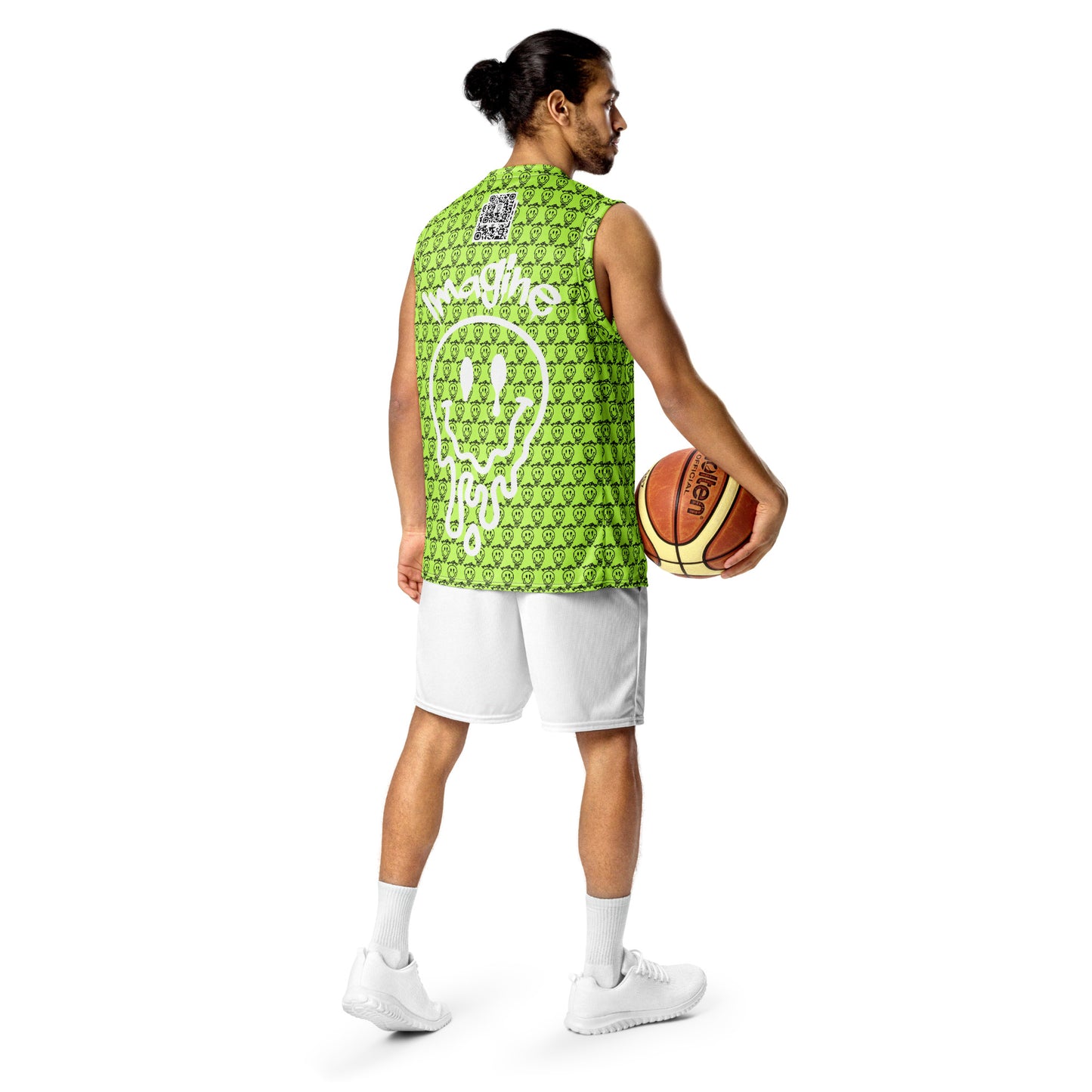 Imagine Recycled unisex basketball jersey