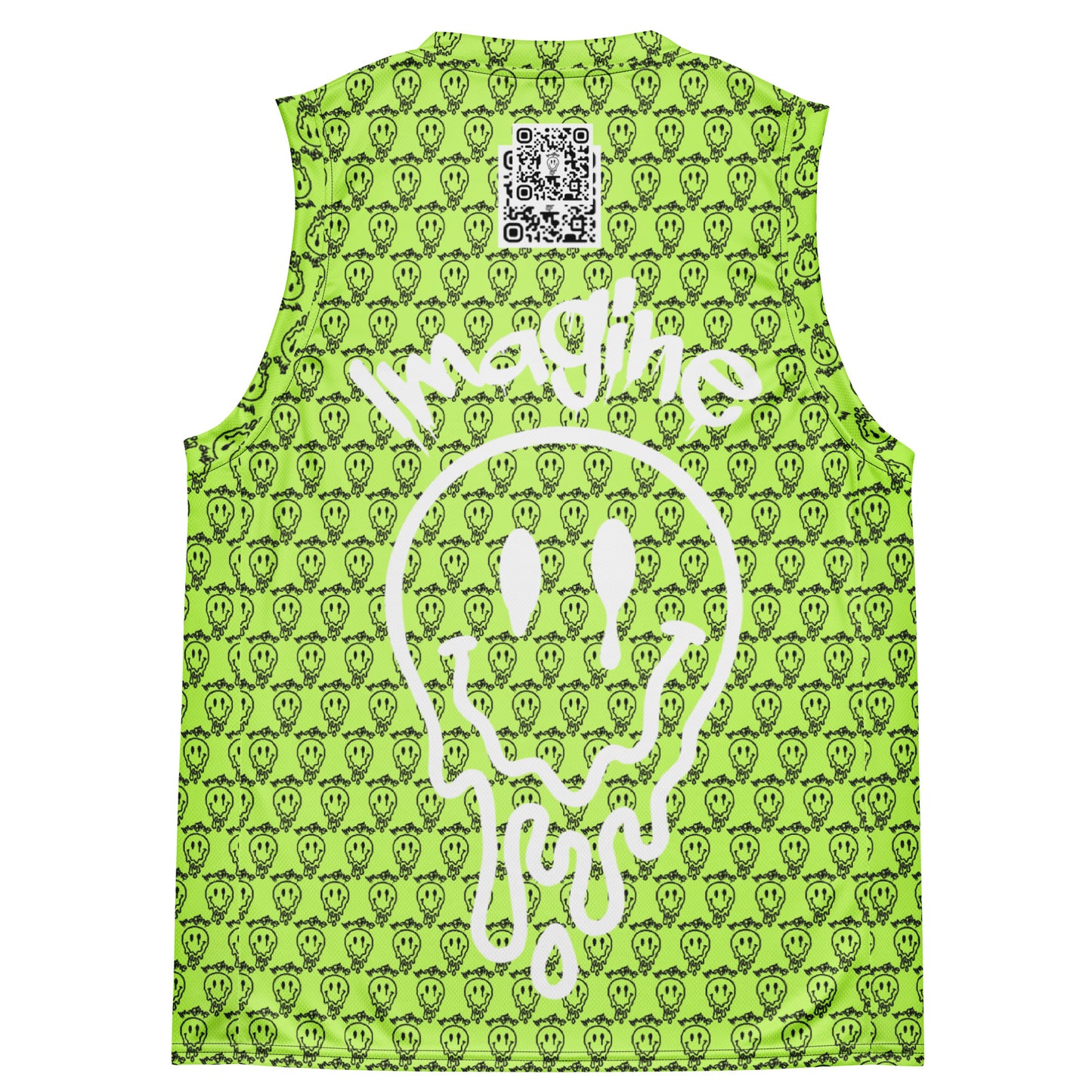 Imagine Recycled unisex basketball jersey