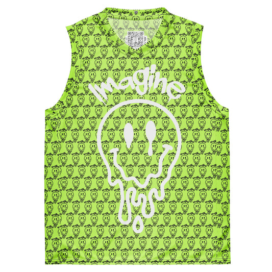 Imagine Recycled unisex basketball jersey